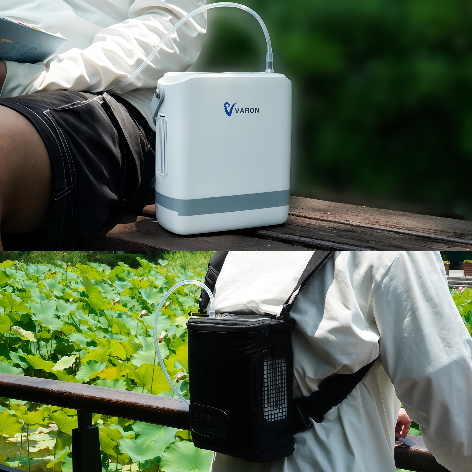 Novo VARON VP-8G | Concentrador de oxigênio portátil Pulse Flow com 1-8 configurações