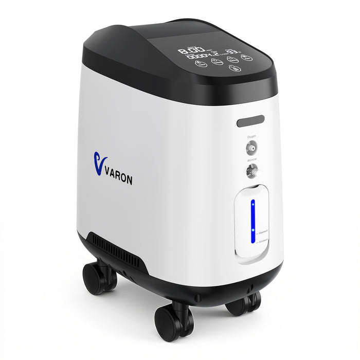 VARON VH-2 Pro Wheel Edition | Concentrador de oxigênio doméstico de fluxo contínuo (1 a 9 níveis)
