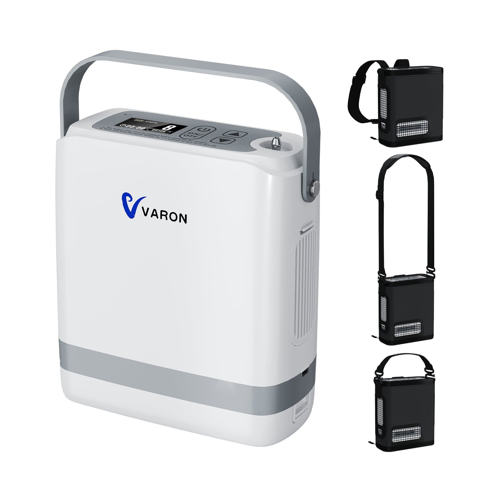 Novo VARON VP-8G | Concentrador de oxigênio portátil Pulse Flow com 1-8 configurações