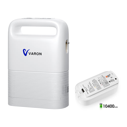 Bateria extra 10400mAh(6 horas)+ VARON VP-2 - Concentrador de Oxigênio Portátil 5L
