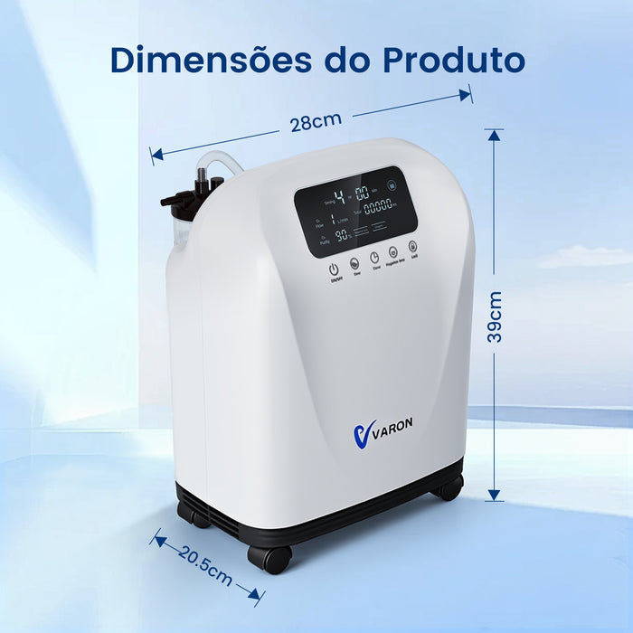 VARON VH-4 | Concentrador de oxigênio doméstico de fluxo contínuo (1 a 9 níveis)