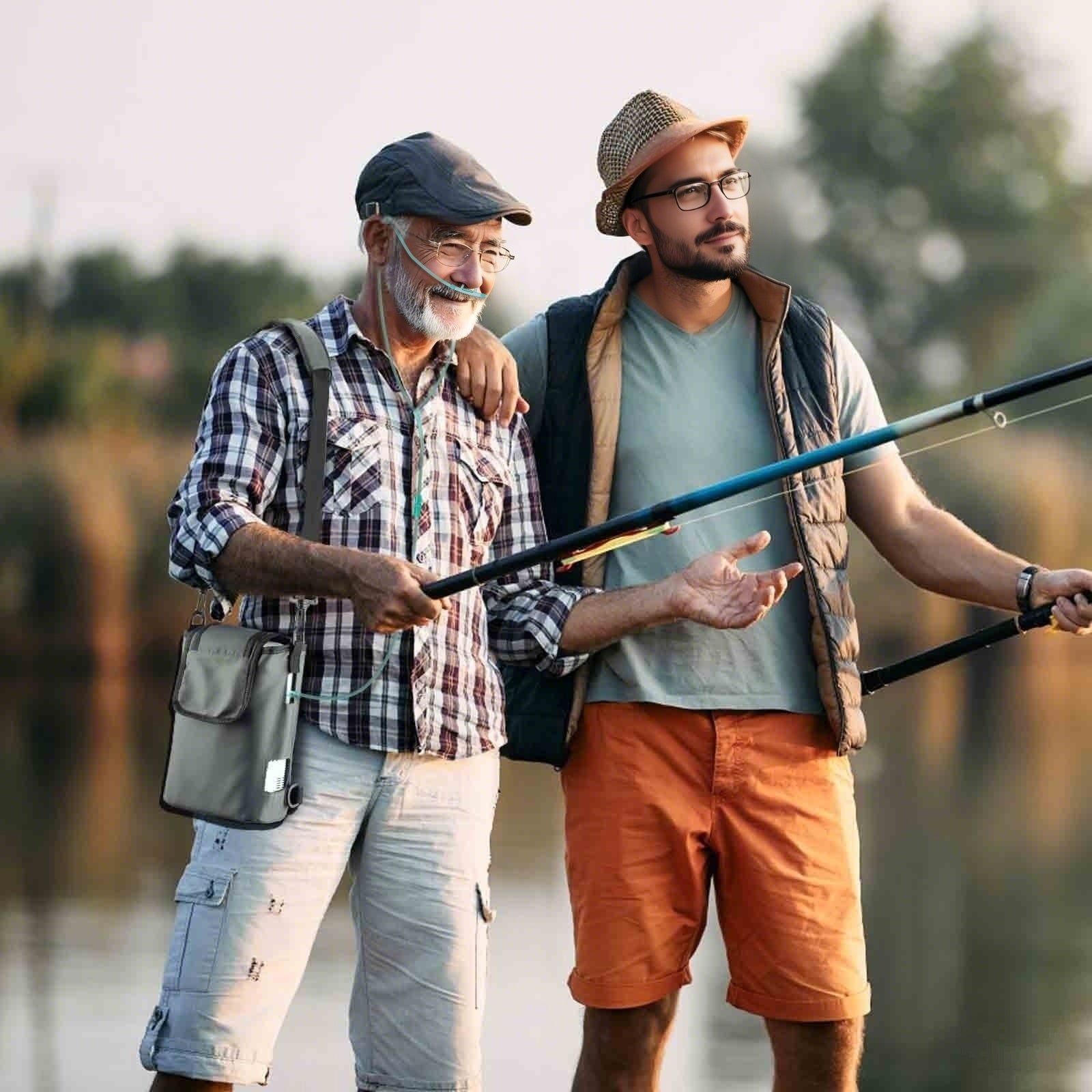 Mochila multifuncional VP-2 com concentrador de oxigênio portátil para viagens e uso ao ar livre