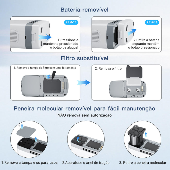 (Pré-venda) Novo VARON VP-8G | Concentrador de oxigênio portátil Pulse Flow com 1-8 configurações
