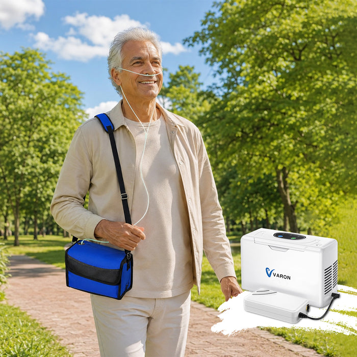 VARON VL-2 - Concentrador de Oxigênio Portátil 3L/min Apenas 1,5kg