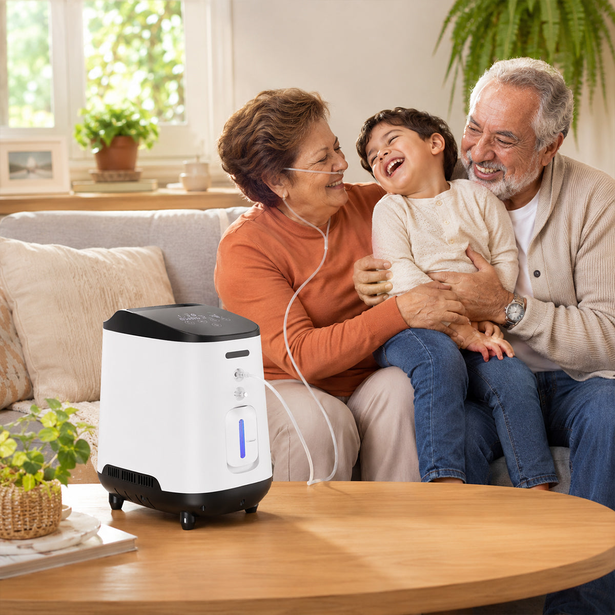 VARON VH-2 Concentrador de Oxigênio Operação 24 horas Doméstico 1-7L/min