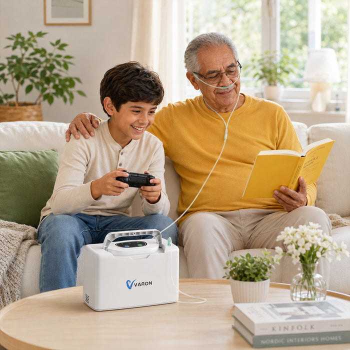 VARON VL-2 - Concentrador de Oxigênio Portátil 3L/min Apenas 1,5kg