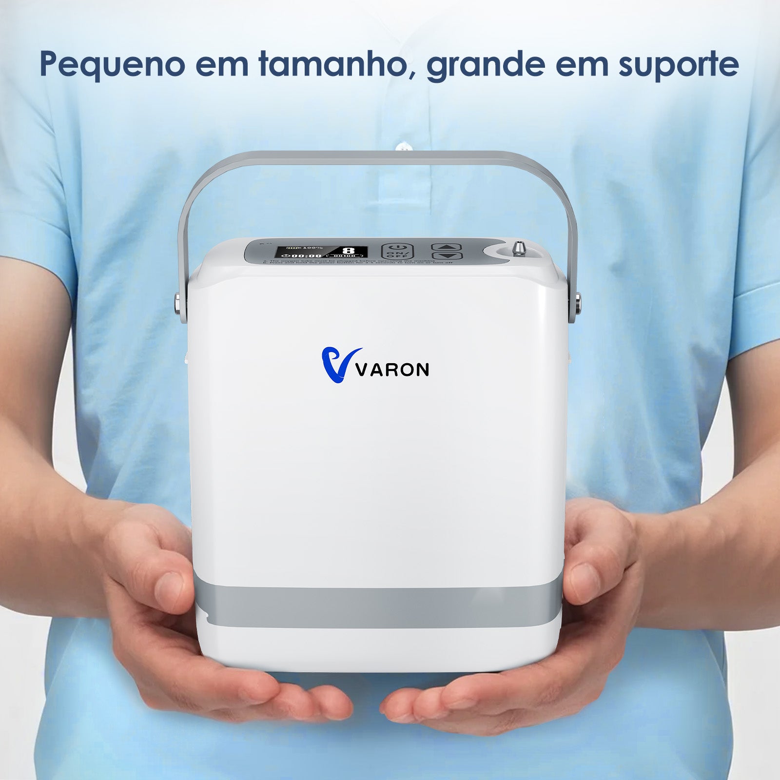 Novo VARON VP-8G | Concentrador de oxigênio portátil Pulse Flow com 1-8 configurações