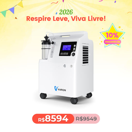 VARON Serene 5 - Concentrador de Oxigênio Doméstico Premium 5L