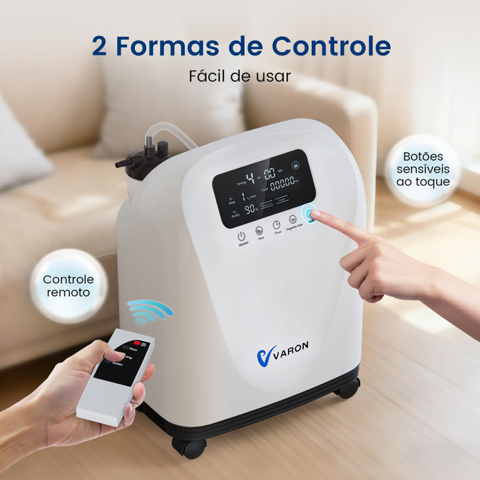 VARON VH-4 | Concentrador de oxigênio doméstico de fluxo contínuo (1 a 9 níveis)