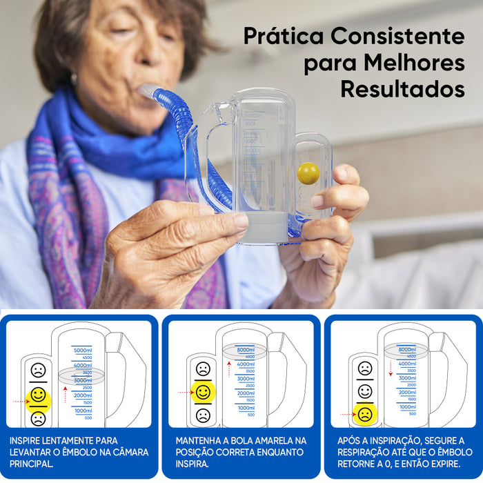 Treinador Respiratório Pulmonar 5000ML