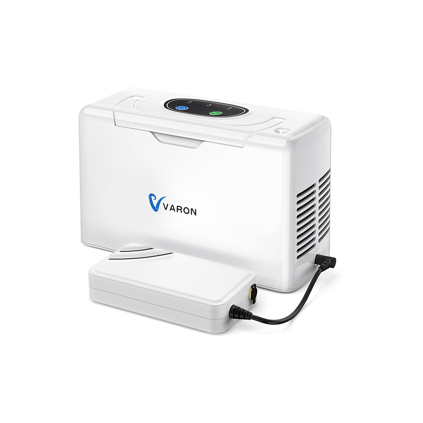 O VARON VL-2 possui um compressor de alto desempenho para produção contínua e eficiente de oxigênio, garantindo suporte confiável dia e noite