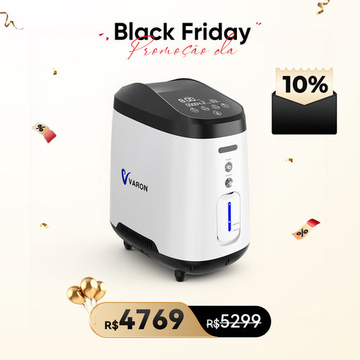 VARON Concentrador de Oxigênio Doméstico VH-2 PRO - 1-8L/min
