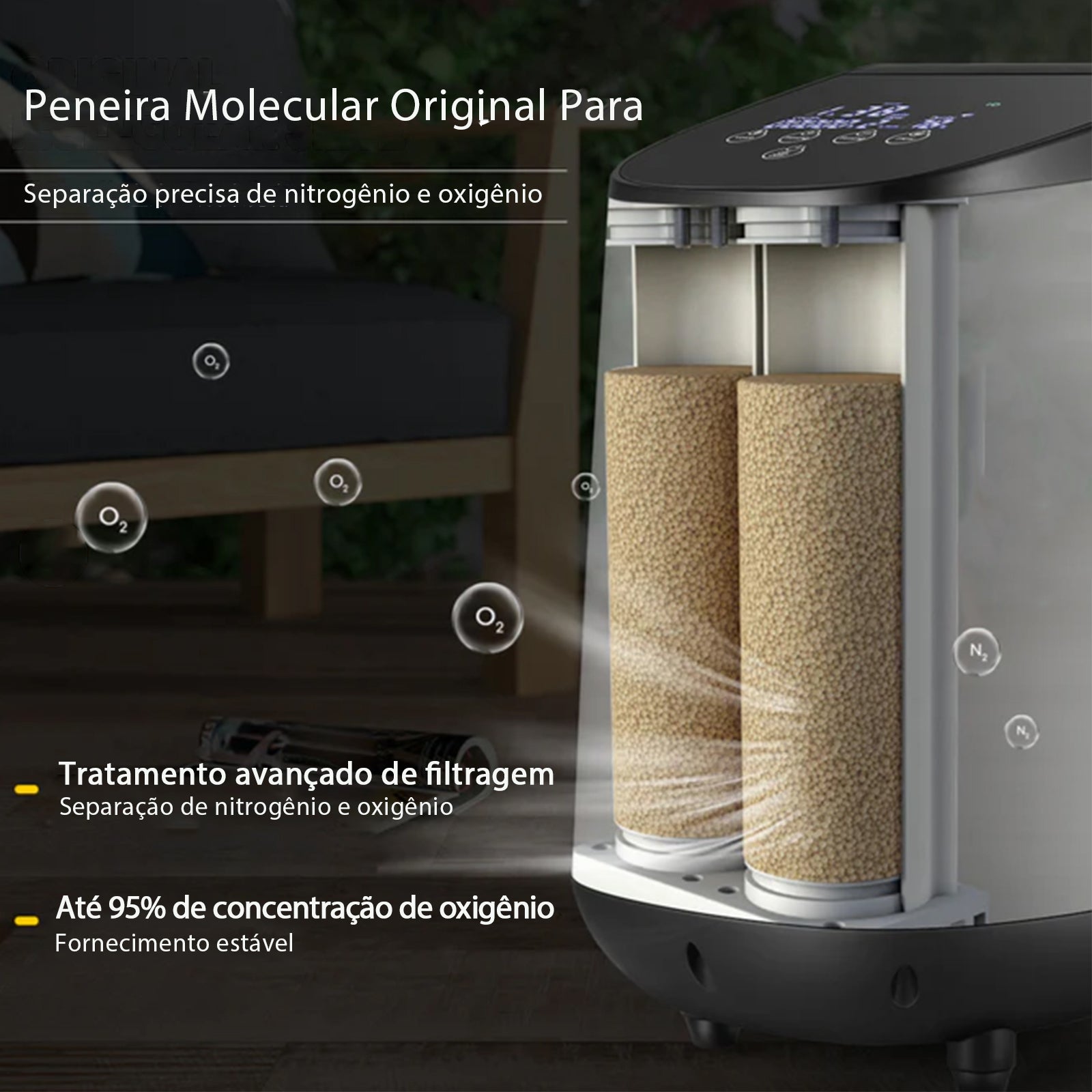 VARON VH-2 Oxigenador doméstico, filtragem precisa que garante oxigênio de alta concentração