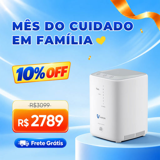 Concentrador de Oxigênio Doméstico VARON VH-3 - Fluxo Ajustável 1-7L/min