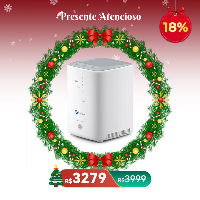 Concentrador de Oxigênio Doméstico VARON VH-3 - Fluxo Ajustável 1-7L/min