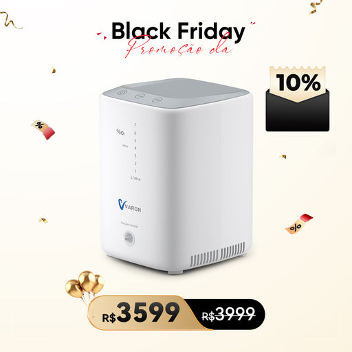 Concentrador de Oxigênio Doméstico VARON VH-3 - Fluxo Ajustável 1-7L/min