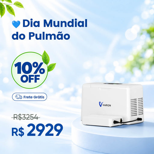 VARON VL-2 - Concentrador de Oxigênio Portátil 3L/min Apenas 1,5kg