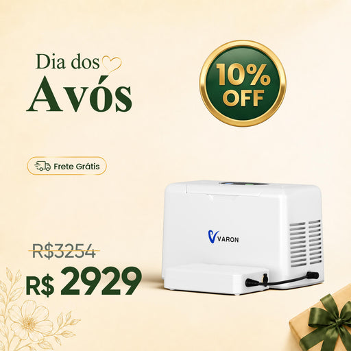VARON VL-2 - Concentrador de Oxigênio Portátil 3L/min Apenas 1,5kg