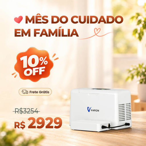 VARON VL-2 - Concentrador de Oxigênio Portátil 3L/min Apenas 1,5kg