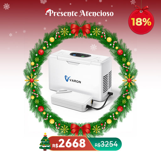 VARON VL-2 - Concentrador de Oxigênio Portátil 3L/min Apenas 1,5kg