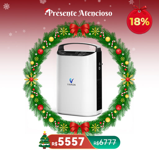 VARON VP-1 - Concentrador de Oxigênio Portátil 5L com Fluxo Pulsátil