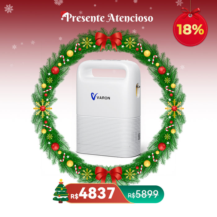 VARON VP-2 - Concentrador de Oxigênio Portátil 5L com Função de Fluxo Pulsátil