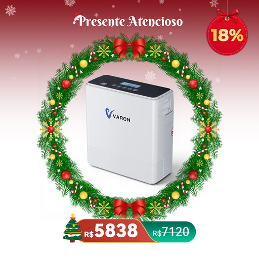 VARON VP-6 - Concentrador de Oxigênio Portátil com Fluxo Contínuo 1-6L