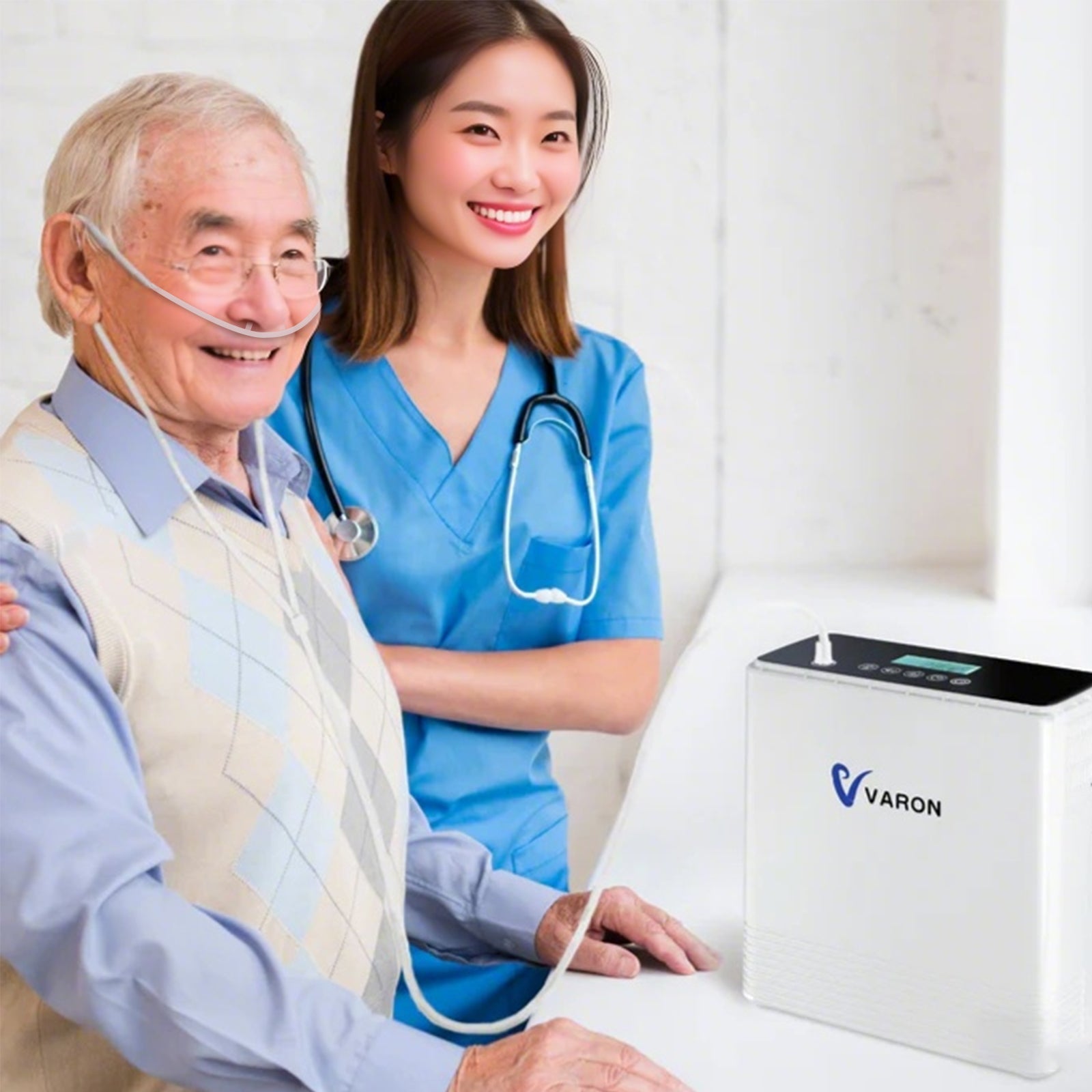 VARON VP-6 Concentrador de oxigênio portátil，O oxigenoterapia domiciliar é mais conveniente