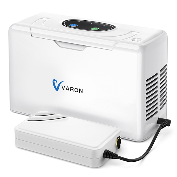 O VARON VL-2 possui um compressor de alto desempenho para produção contínua e eficiente de oxigênio, garantindo suporte confiável dia e noite